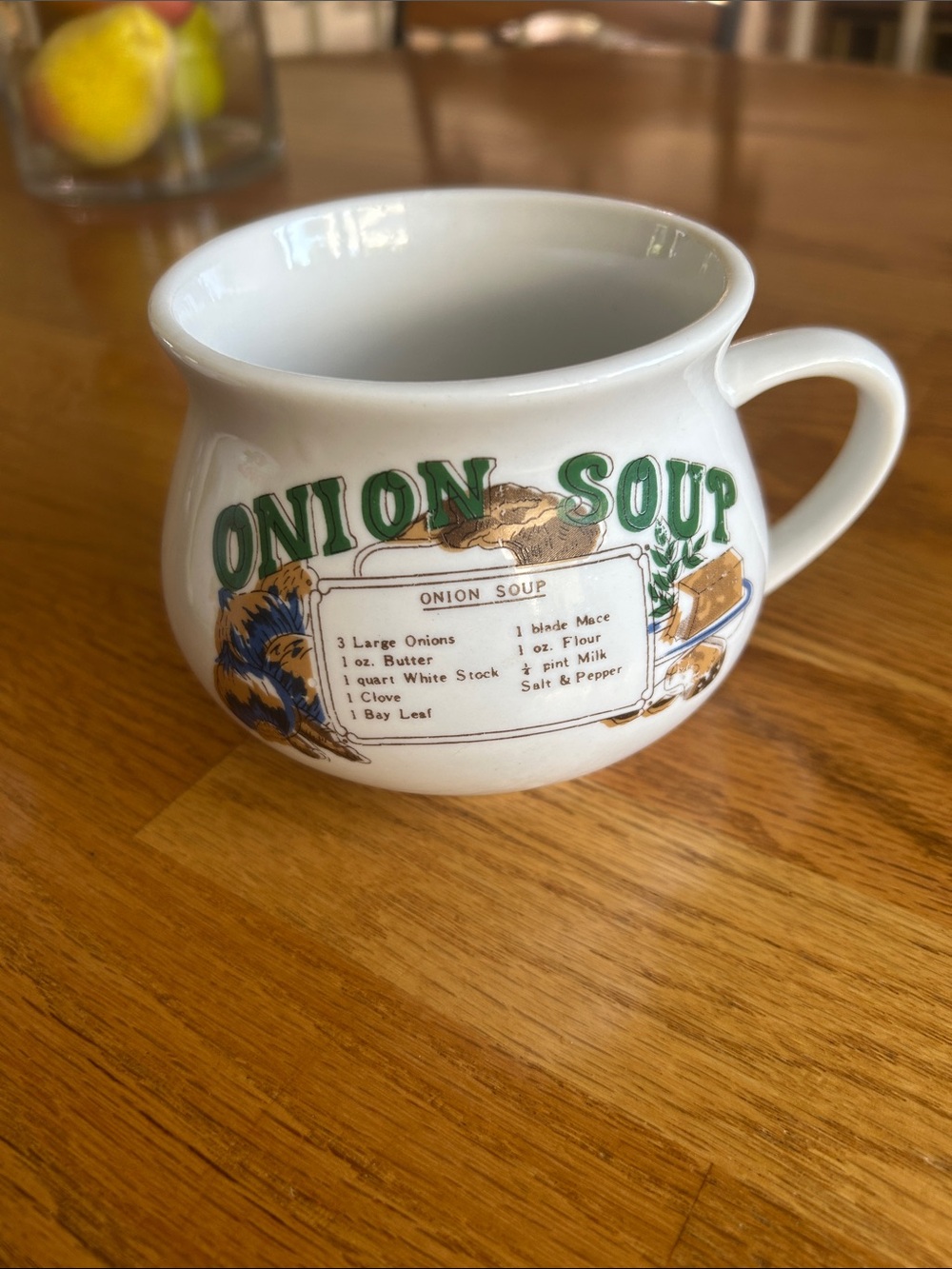 1980s Vintages porcelain Soup mugs-Set of 2 - Picture 3 of 7
